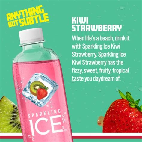 Sparkling Ice Zero Sugar Kiwi Strawberry Sparkling Water 17 Fl Oz Kroger