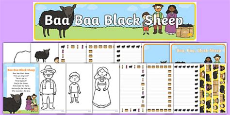 Baa, baa, bare sheep, have you any wool? Baa Baa Black Sheep Resource Pack