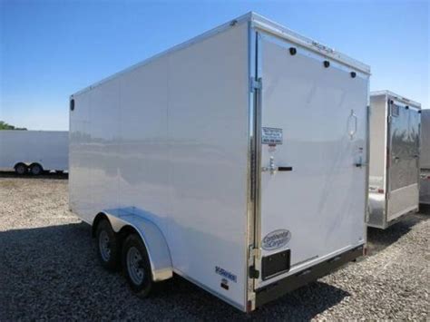 Continental Cargo 7x16 Enclosed Trailers W Ramp Door Led Dome Lig