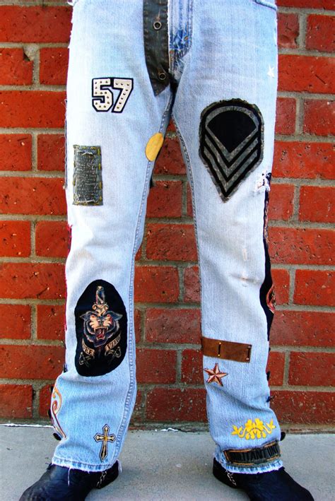 Patch Pants Jeans