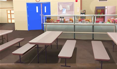 School Cafeteria Background Overlays Directing Help And Tips Episode