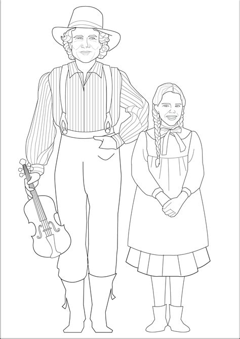 Free Coloring Pages Little House On The Prairie Garth Williams Little