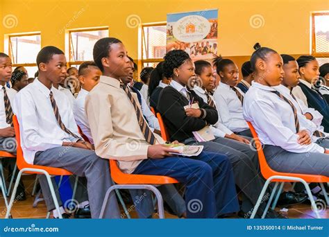 Estudantes Africanos Da High School Em Uma Sala De Aula Imagem De Stock