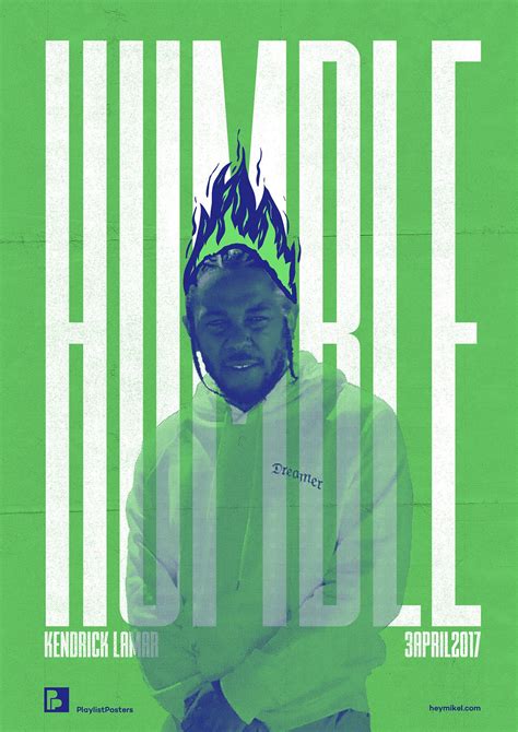 Playlist Posters Kendrick Lamar Humble Playlist Posters