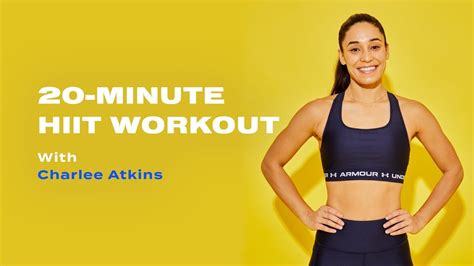 Minute Bodyweight Hiit Workout With Charlee Atkins Popsugar Fitness
