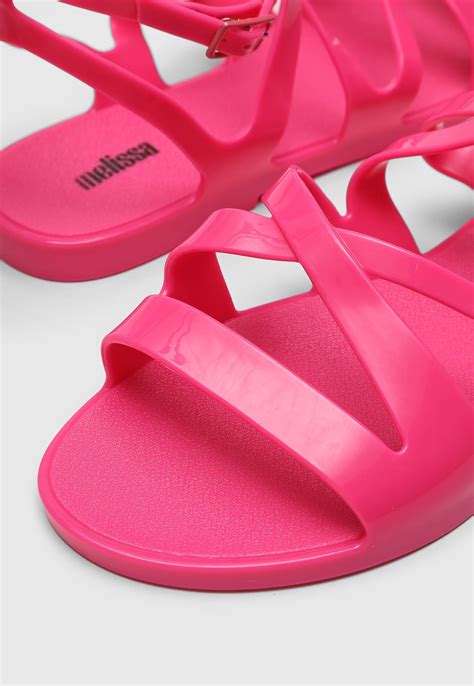 Rasteira Melissa Grace Sandal Rosa Compre Agora Dafiti Brasil