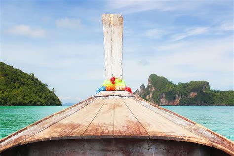 Free Download Thailand Koh Phi Phi Long Tail Boat Beach Sea Island Travel Paradise