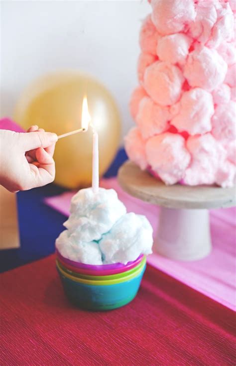 A Sweet Cotton Candy Cake With Images Cotton Candy Cakes Candy