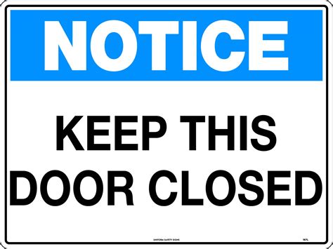 Notice Keep This Door Closed Notice Uss