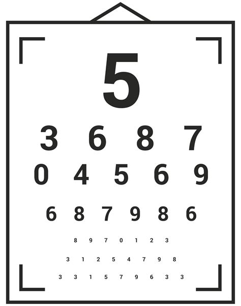 Snellen Chart Near Vision Printable Free