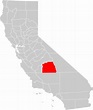 California County Map (tulare County Highlighted) - MapSof.net