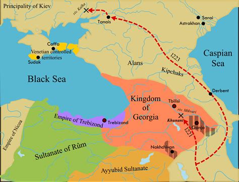 Battle Of The Kalka River Mongol Invasion Of Kievan Rus 31 May 1223 [1600 X 1219] R Warmaps