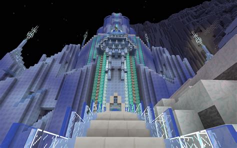 Elsas Ice Palace From Disneys Frozen Minecraft Map