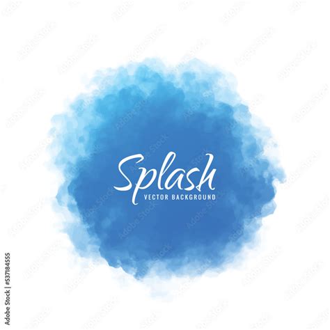 Abstract Blue Splash Watercolor Background Stock Vector Adobe Stock