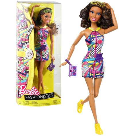 Mattel Year 2011 Barbie Fashionistas Series 12 Inch Doll Set Nikki W3899 With V