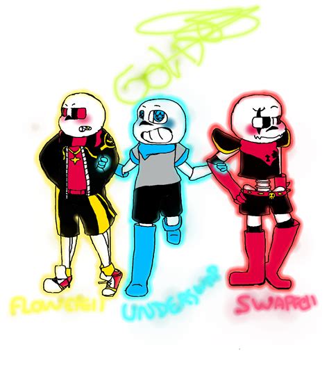 Sans Swapfell Blue Et Red Underfell Sans By G0ldez On Deviantart