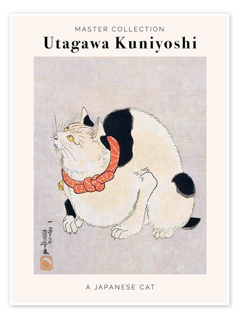 Stampa “japanese Cat” Di Utagawa Kuniyoshi Posterloungeit