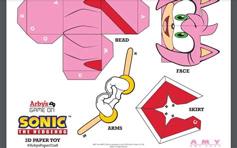 Instructions Sonic The Hedgehog Papercraft Sonic The Hedgehog Toys