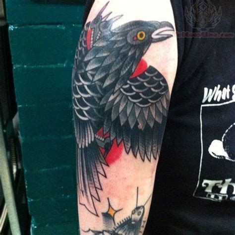 Https://tommynaija.com/tattoo/colored Crow Sleeve Tattoo Designs