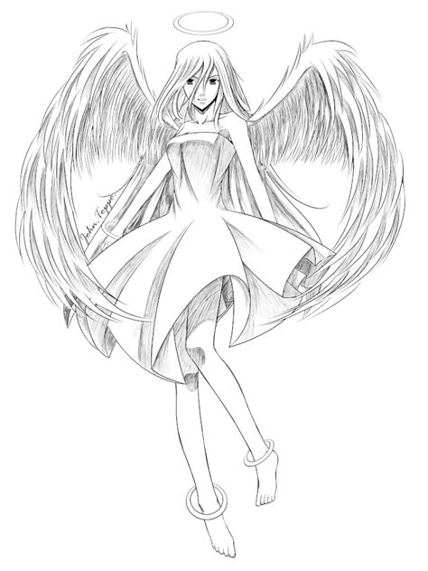 Anime Outline Angel