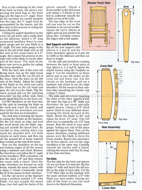 Mission Style Rocking Chair Plans Jules And Val