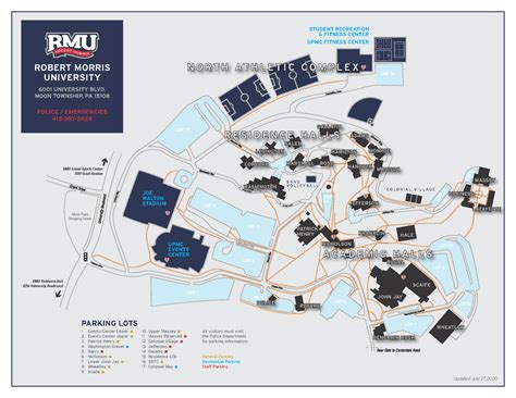 Robert Morris University Campus Map Map