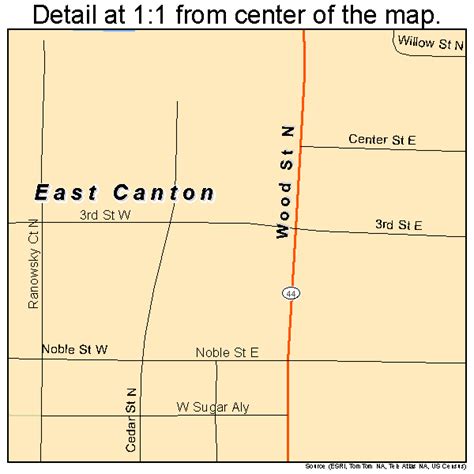 East Canton Ohio Street Map 3923324