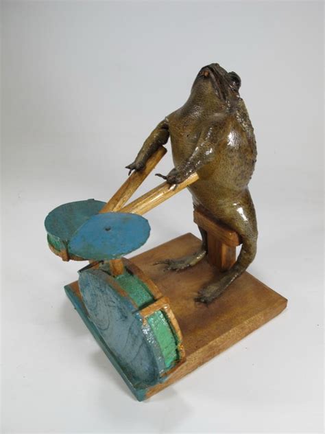 Vintage Set Of 5 Frog Playing Instruments