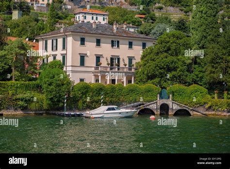 Villa Oleandra A Laglio Lago Di Como Italia Foto Stock Alamy
