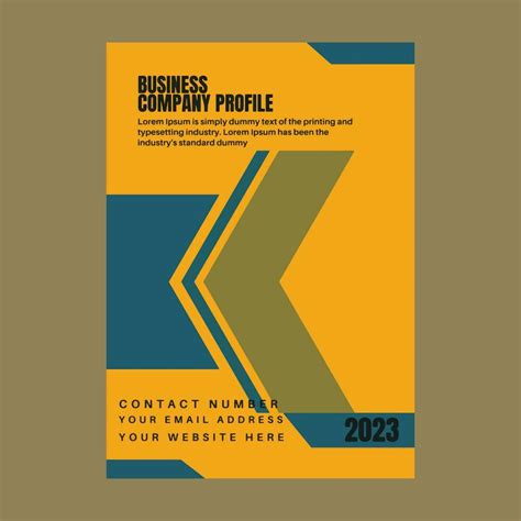 Business Company Profile Template Brochure Layout 31603233 Vector Art