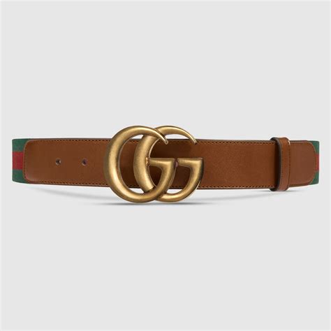 Gucci Women Web Belt With Double G Buckle 409416h17wt8623