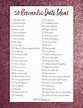 50 Romantic Date Ideas - A Simple List for You! in 2021 | Romantic ...