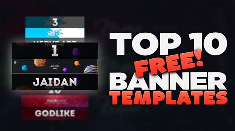 💎 Top 10 Free Banner Template 💎 4 Free Download 2017 Youtube