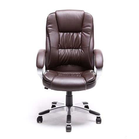 Modern executive leather office chair high back chair with adjustable headrest. Black Brown White PU Leather Modern Executive Computer ...