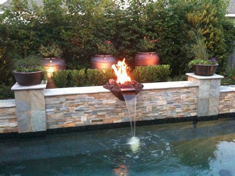 Fire And Water Bowls Outdoor Fire Water Bowl Fire Features