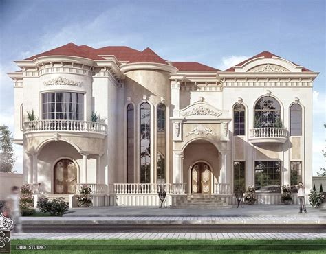 Dieb Studio On Behance Classic Villa New Classic Villa House Design