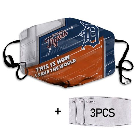 This Is How I Save The World Detroit Tigers Face Masks By Momo S Shop