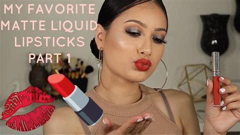 My Favorite Matte Liquid Lipsticks Swatch Party Taniaxo Youtube