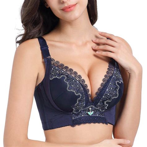 Fallsweet Embroidery Wire Free Bras For Women Push Up Lace Bra Sexy