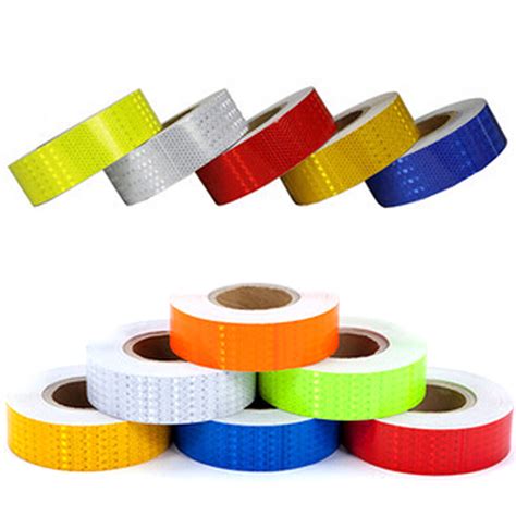 Car safety warning reflective tape stickers roll film reflector sticker decal 3m. 3M 25M 38M Reflective Safety Warning Conspicuity Tape Film ...