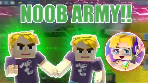 Noob Army In Bedwars 🙃😳 Blockman Go Blocky Mods Youtube