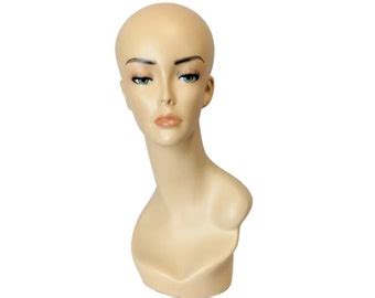Realistic Face Fiberglass Adult Female Mannequin Head With Etsy