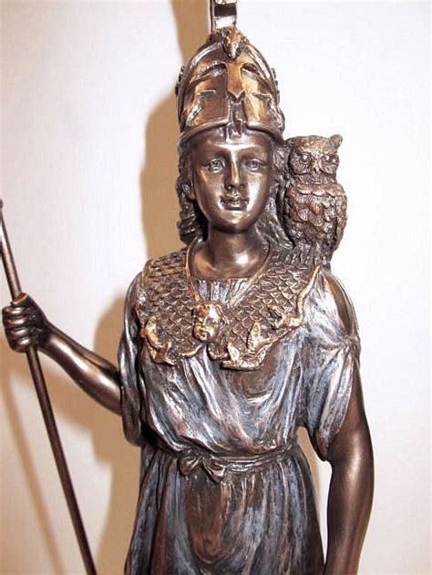 Goddess Athena And Owl Statue Greek Goddess Athena Statue Athena Plaque Relief Roman