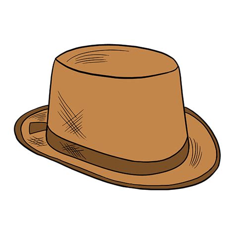 How To Draw A Top Hat Carter Cauppility