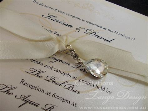 Crystal Wedding Invitations Elegant Invites By Invitationsbytango