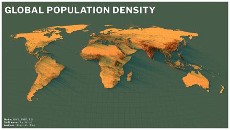 World Population Density Map
