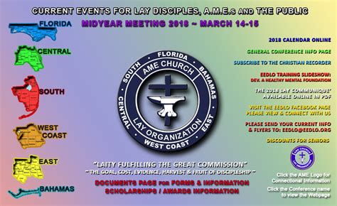 Current Info 11th Episcopal District Lay Organization Of The Ame