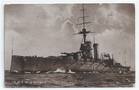 Royal Navy King George V Kgv Class 1911 Battleship Postcards