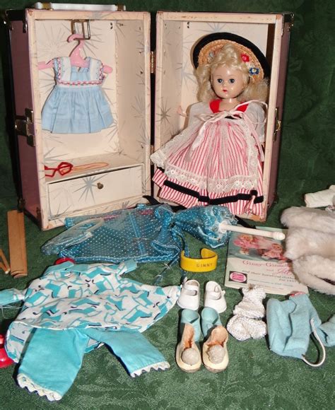 1950s Vogue Ginny Doll With Trunk And Many Outfits And Accessories Debs