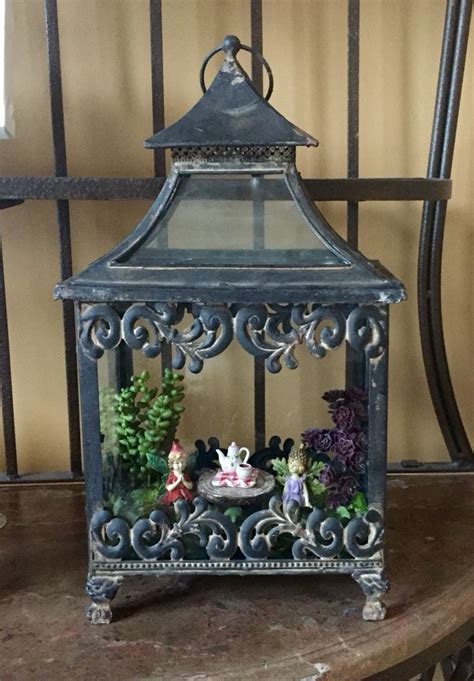 Miniature Fairy Garden Lantern Fairy Garden My Fairy Garden Fairy